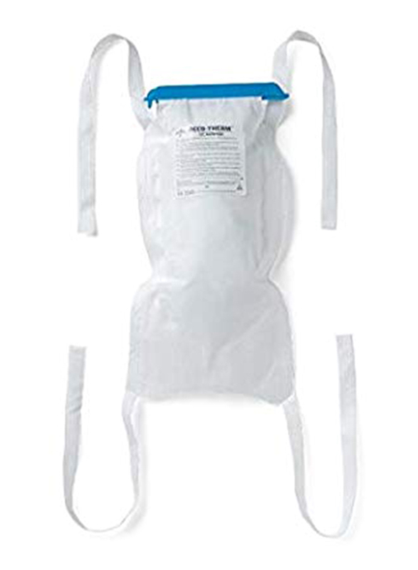 

Medline Refillable Ice Bags with Clamp Closure, Non4420, 1 Pound, White