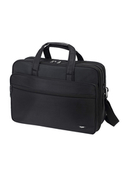 Tdaw 17-inch Travel Briefcase Messenger Laptop Bag, Water Resistant, Black