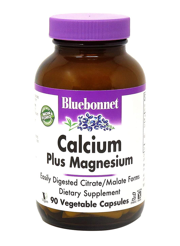 

Bluebonnet Calcium Citrate Plus Magnesium Dietary Supplement, 90 Capsules