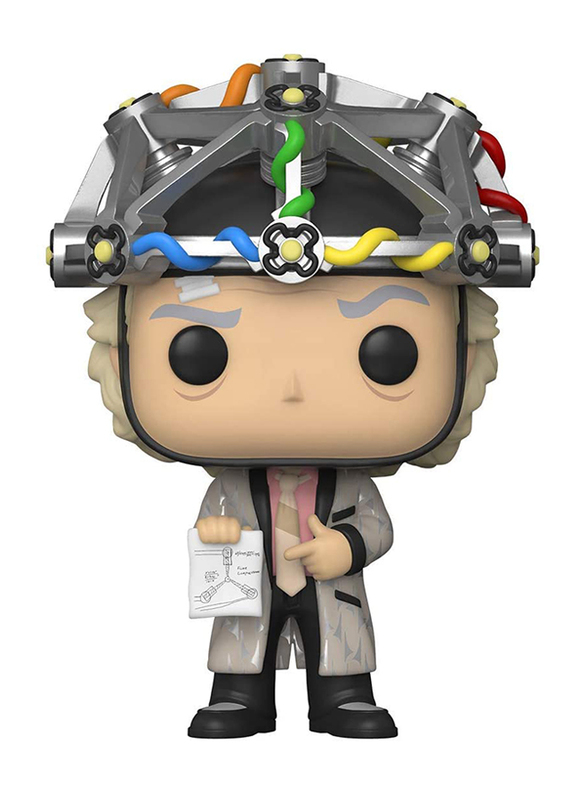 

Funko Pop! Movies Back to The Future Doc with Helmet Figure, Ages 3+