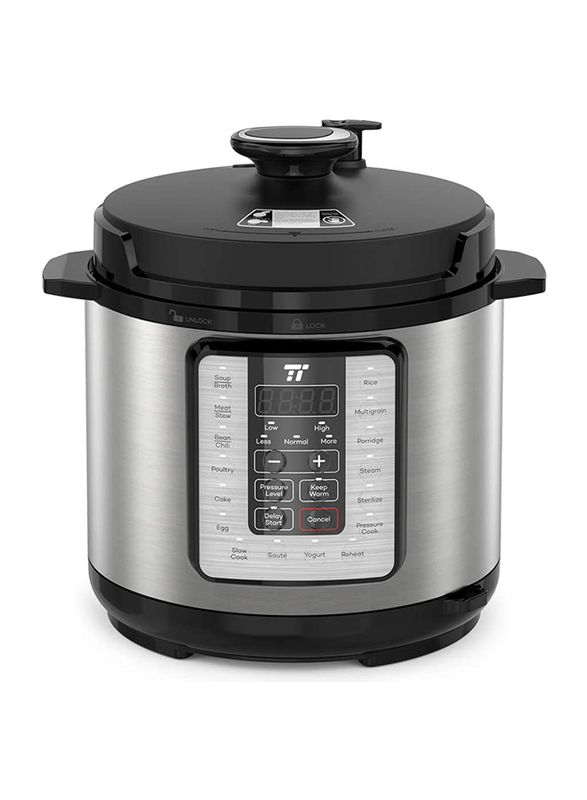 

TaoTronics Electric Pressure Cooker, 1000W, TT-EE006, Silver/Black