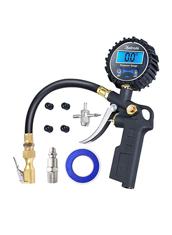 

Astroai Digital Tire Inflator with Pressure Gauge, 250PSI-M, 299g, Multicolour