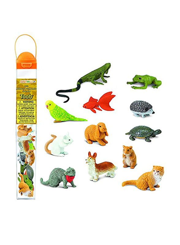 

Safari Ltd. Pets Toob Hand Painted Figurines, 12 Pieces, Ages 3+, Multicolour