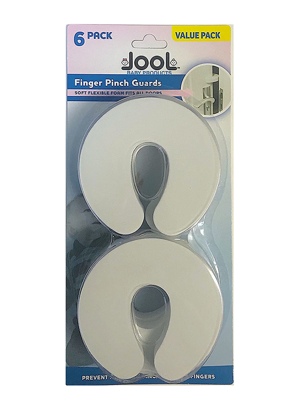 

Jool Baby Door Pinch Guards, 6 Pieces, White