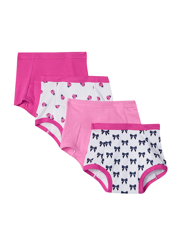 

Luvable Friends Ladybug Baby Cotton Training Pants, Pink/White, 4 Pieces
