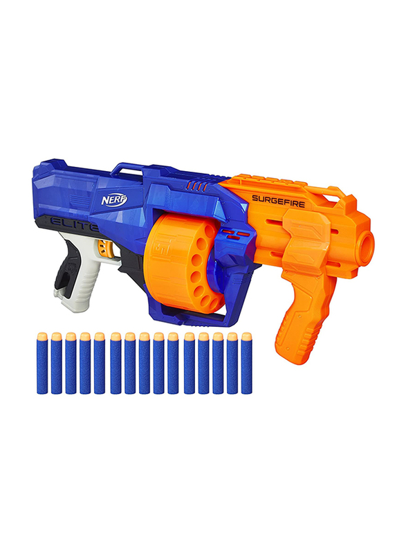 

Nerf 15-Dart Surgefire Elite Blaster Rotating Drum, Ages 8+