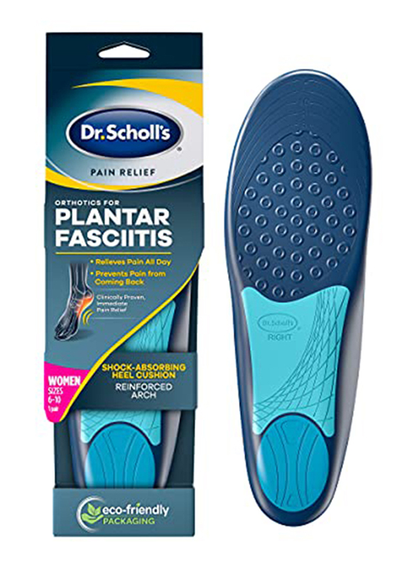 

Dr. Scholl's Plantar Fasciitis Pain Relief Orthotics Insoles, Blue, 1 Pair