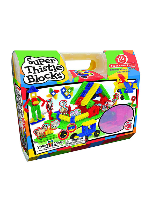 

Small World Toys 210-Piece Ryan's Room: Super Thistle Blocks Set, 9729324, Multicolour