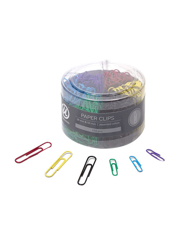 

U Brands Paper Clips, 661U08-24, Multicolour
