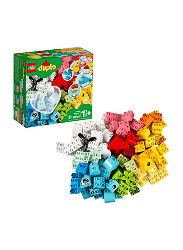 

Lego Duplo Classic Heart Box First Building Playset, 80 Pieces, Ages 1+
