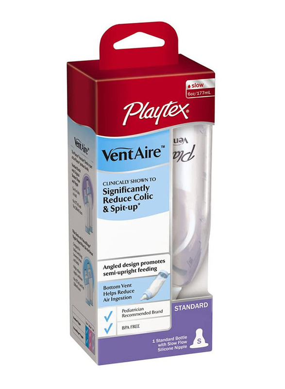 

Playtex Ventaire Standard Bottle, 177ml, Multicolour