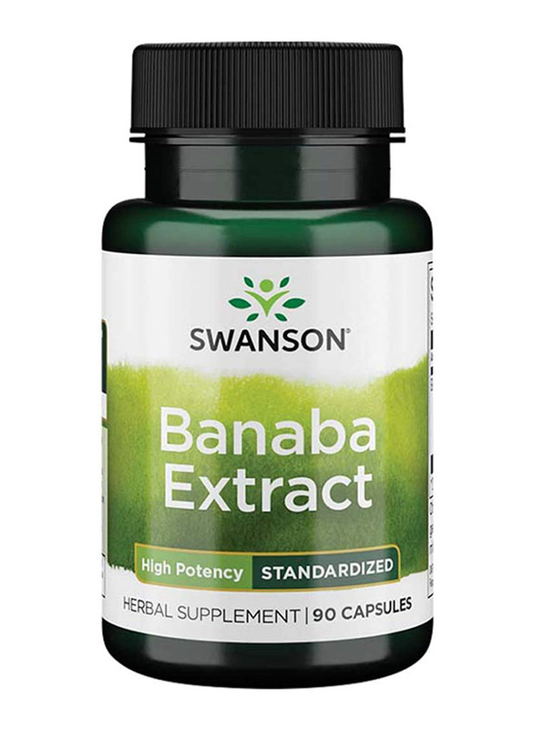 

Swanson Superior Herbs Banaba Extract Corosolic Acid Herbal Supplement, 90 Capsules