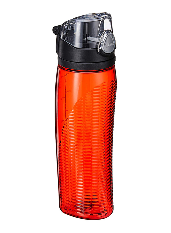 

Thermos 24 oz Stainless Steel Intak Hydration Bottle with Meter Sign, HP4000RD6, Red/Black