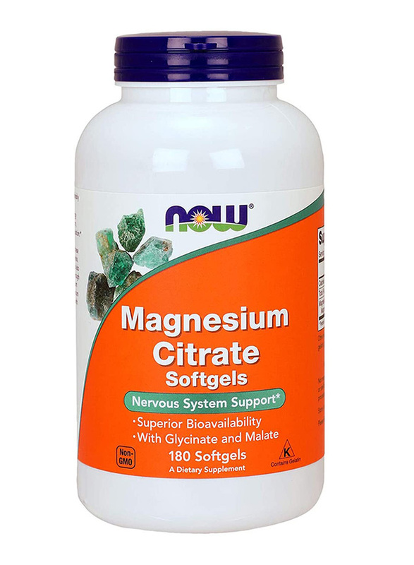 

Now Foods Magnesium Citrate Dietary Supplement, 180 Softgels