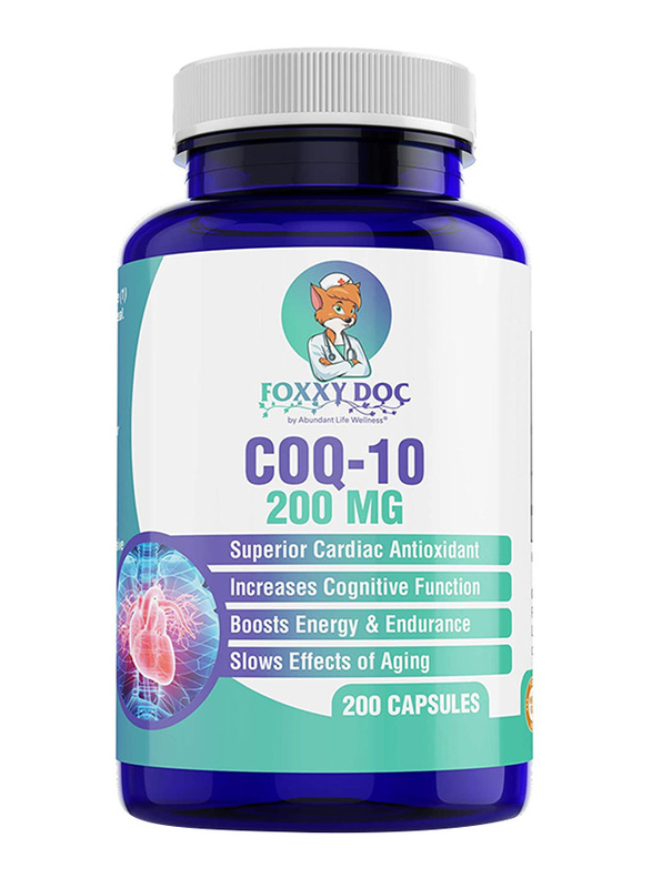 

Dr. Valerie Nelson CoQ10 Co-Enzyme Q10 Supplement, 200mg, 200 Capsules