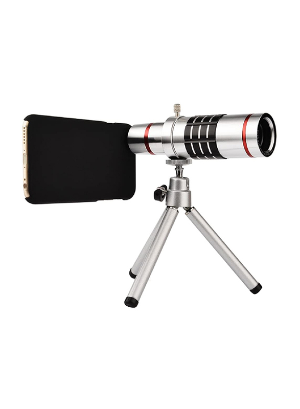 

Elecguru Universal 18 x Optical Telescope Mobile Lens for Samsung HTC 18X Lens with Tripod, Silver