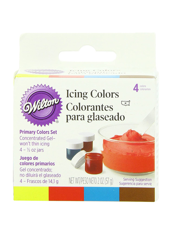 

Wilton Primary Icing Colors, 4 Pieces