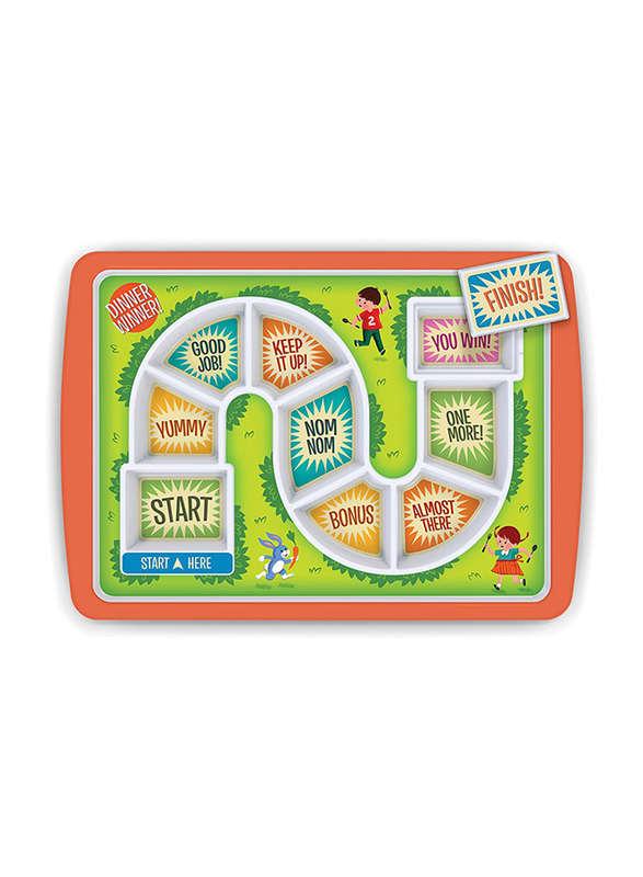 

Fred Dinner Winner Melamine Rectangular Kid's Dinner Tray, Multicolour