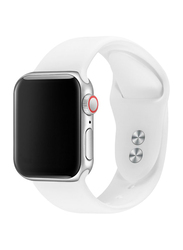 AdMaster Silicone Band for Apple Watch Series 3/2/1 42mm S/M, White