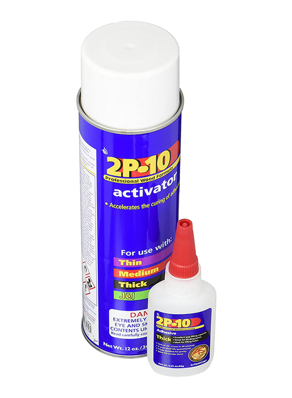 

FastCap 2.25oz Super Glue Adhesive & 12oz Activator Set, White