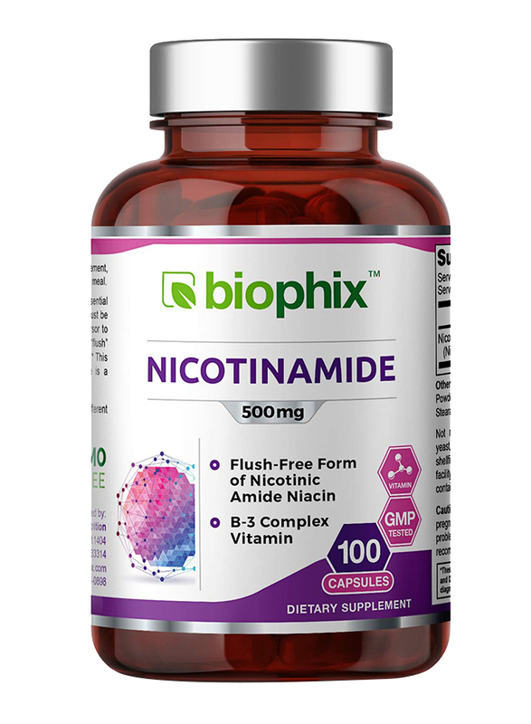 

Biophix B-3 Complex Nicotinamide Dietary Supplement, 500mg, 100 Capsules