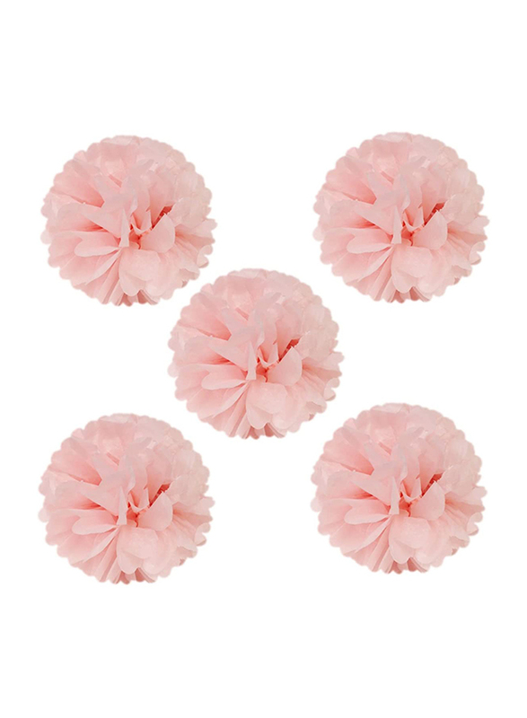 

Wrapables Tissue Pom Poms Party Decorations, 5 Piece, Light Pink