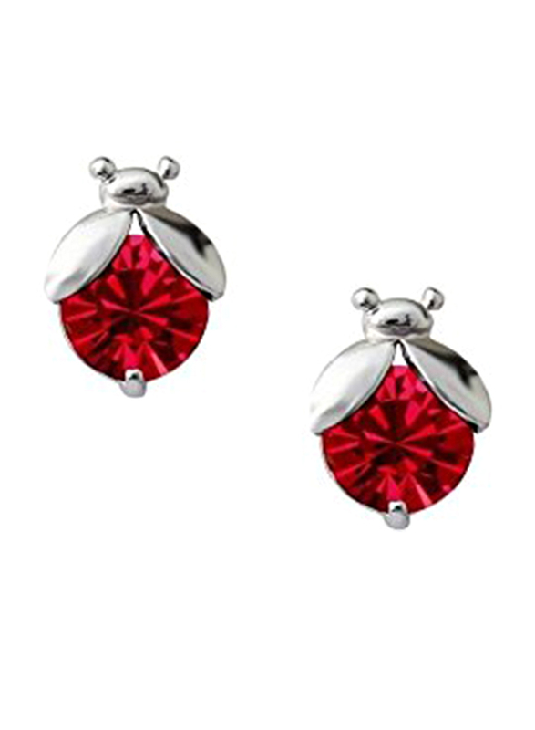 

Crystalline Azuria Gold Plated Ladybugs Design Stud Earrings for Women with Cubic Zirconia, Multicolour