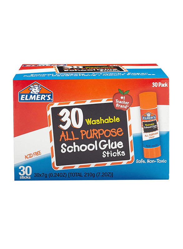 

Elmer's 30-Piece School All Purpose Glue Sticks, Clear