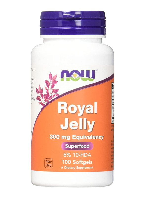 

Now Foods Royal Jelly Dietary Supplement, 100 Softgel Capsules