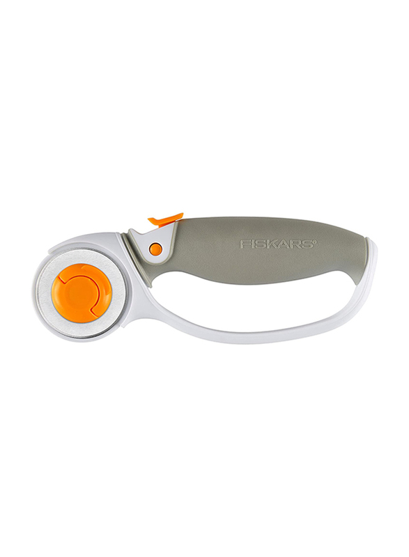 

Fiskars Comfort Loop Fabric Rotary Cutter for Sewing & Quilting Projects, 45mm Blade, 195210 1021, Grey/Yellow