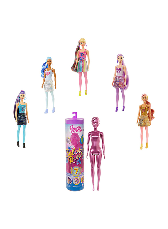 

Barbie Colour Reveal Doll with 7 Surprises Set, Styles May Vary, Ages 3+