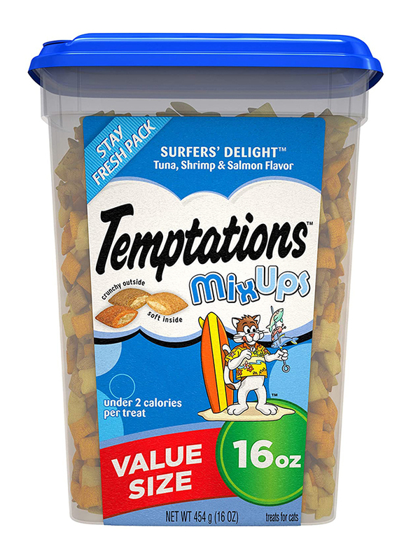 

Temptations Mixups Crispy and Soft Treats for Cats, 454g