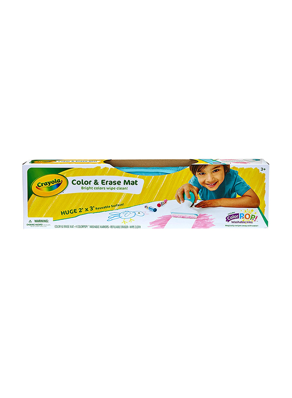 

Crayola Colour & Erase Mat Travel Colouring Kit, Ages 3+