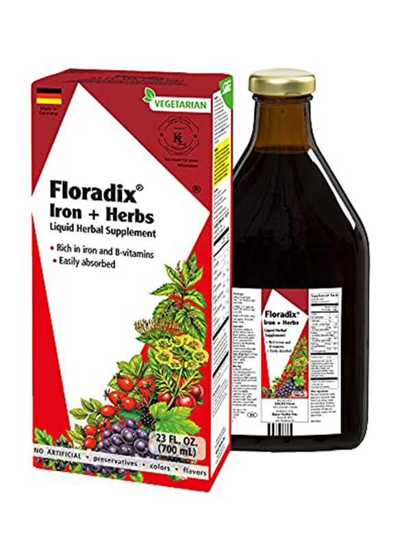 

Floradix Iron & Herbs Vegetarian Liquid Herbal Supplement, 700ml
