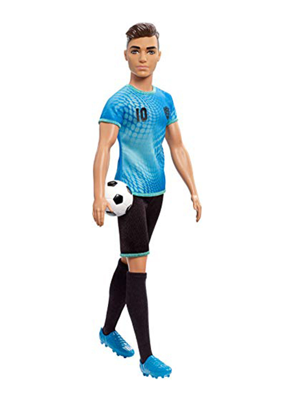 

Barbie Ken Soccer Player Doll with Soccer Ball, 2 Pieces, Ages 3+, Multicolour