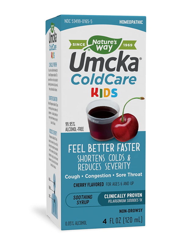 

Nature's Way Umcka ColdCare Kids Syrup, Cherry, 120ml