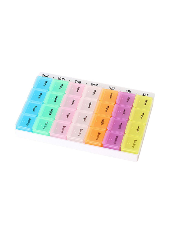 

LazyMe Weekly Pill Medicines Case, Multicolour