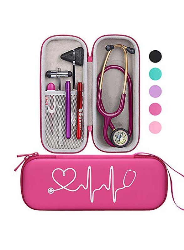 

Bovke 3M Littmann Classic III Acoustica Deluxe Stethoscope with Travel Carrying Case, Raspberry