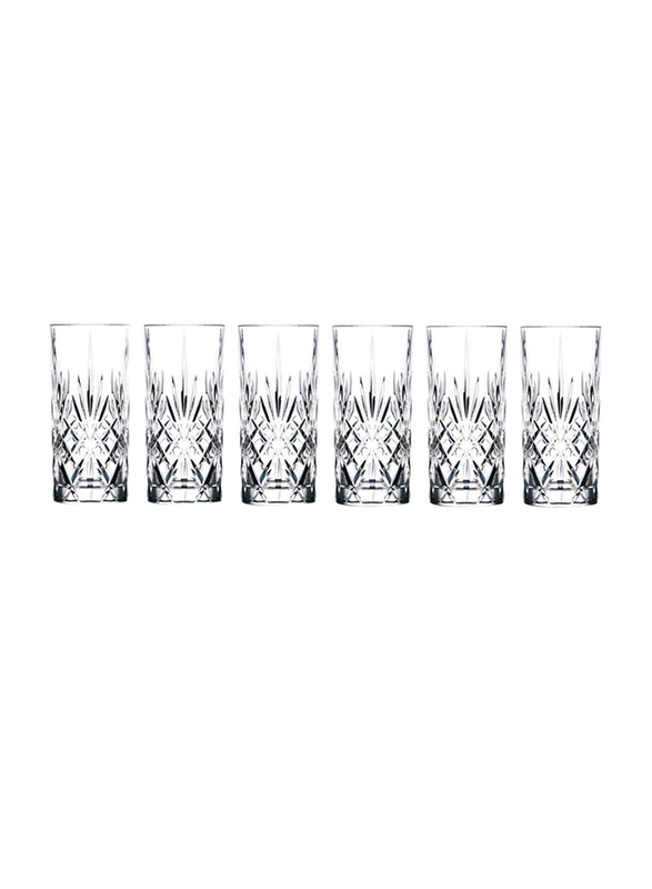 

Lorenzo 11 oz 6-Piece Glass High Ball Water Glass Set, 238510, Clear