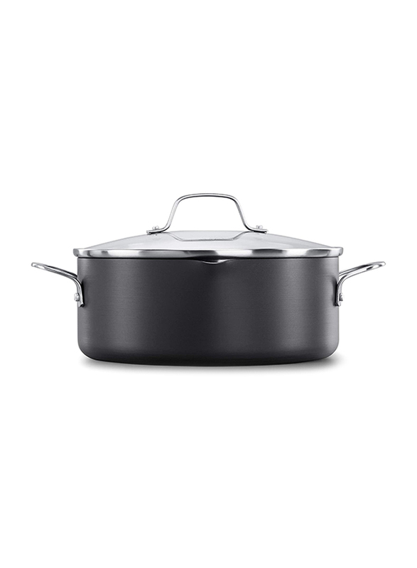 

Calphalon 5-Quarts Non-Stick Round Dutch Oven with Cover, Grey