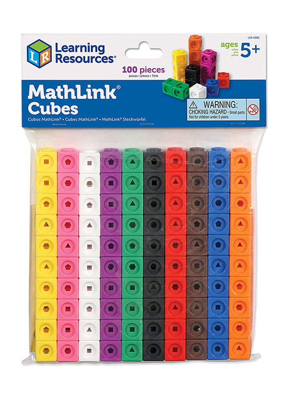 

Learning Resources Mathlink Cubes, 100 Pieces, Ages 5+, Multicolour