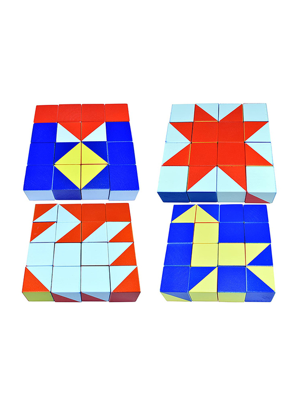 

Logi Wooden Cubes Find A Pattern Blocks, Ages 3+