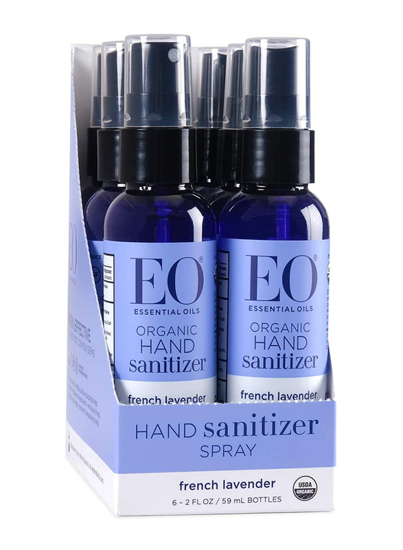 

EO Organic French Lavender Hand Sanitizer Spray, 59ml x 6 Pieces