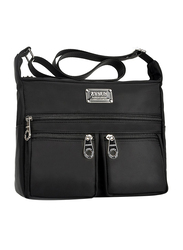 Zysun Nylon Crossbody Bags for Women, Black