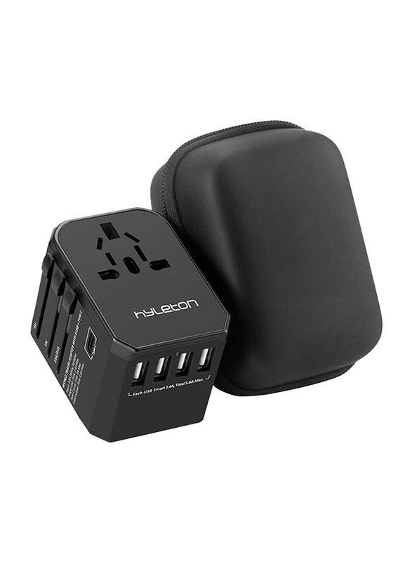 

Hyleton All in One Travel Plug Adapter, Black