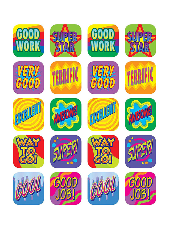 

Teacher Creative Resources Good Work Stickers, 120 Pieces, Ages 3+