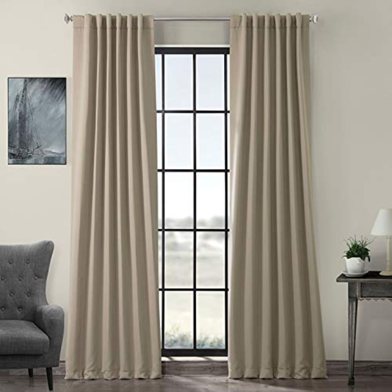 

HPD Half Price Drapes BOCH-P Indoor Curtain, BOCH-151304-120, Classic Taupe