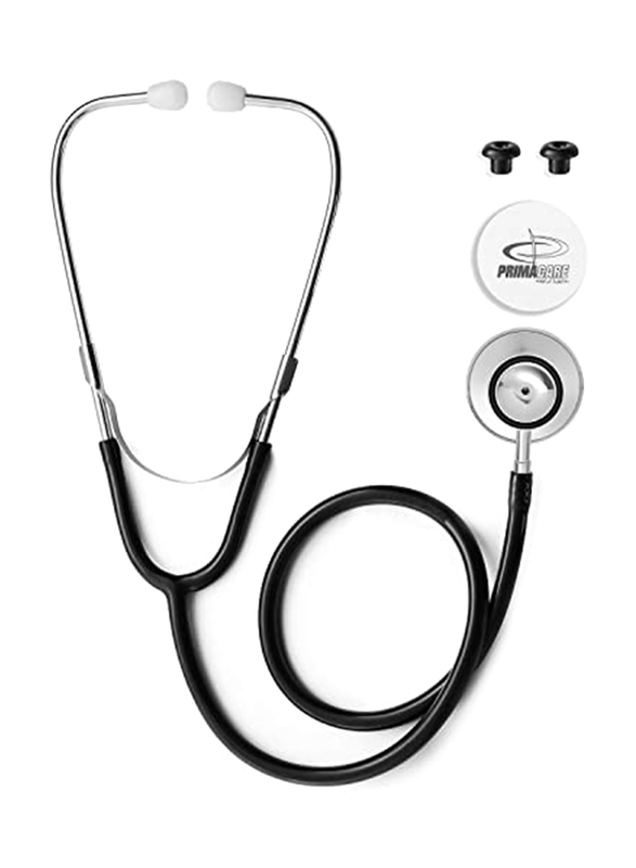 

Primacare 22-inch PVC Tubing Length Dual-Head Stethoscope,DS-9290-BK, Black