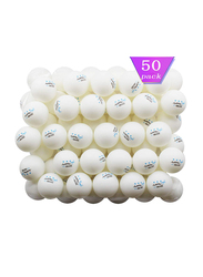 Mapol 3-Star Premium Training Ping Pong Table Tennis Balls, 50 Pieces, White