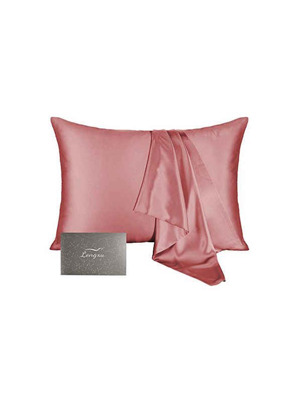 

Longxu Silk Pillowcase for Women, Coral